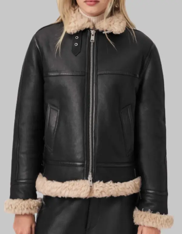 Women’s Lorel Shearling Flying Jacket | Shearling Jacket Hub Women’s Lorel Shearling Flying Jacket | Shearling Jacket Hub